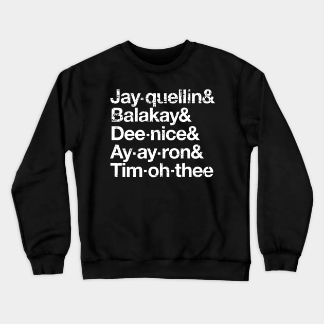 Substitute Teacher Roll Call Crewneck Sweatshirt by SaltyCult